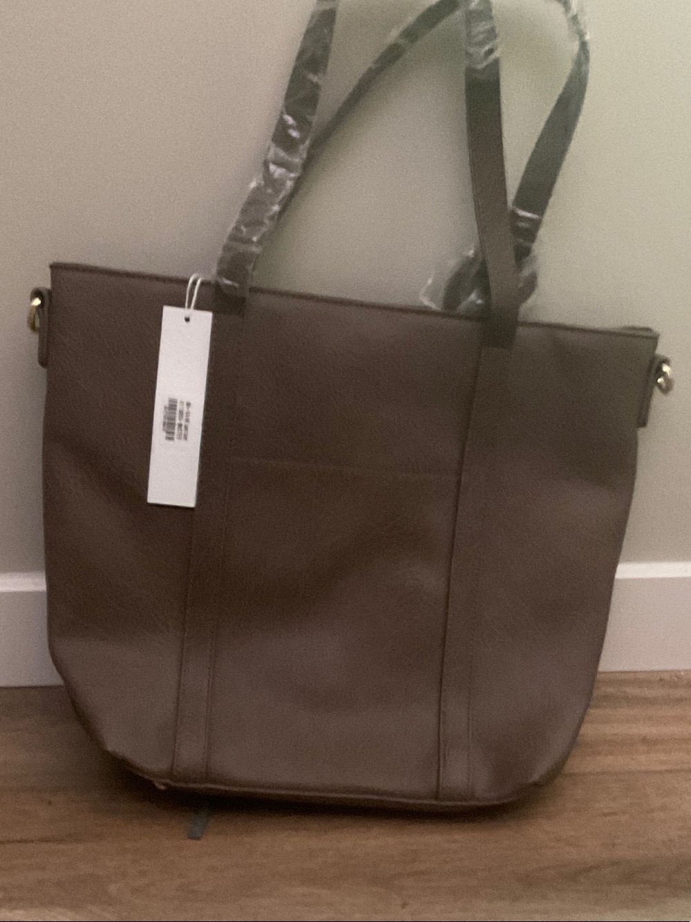 Everyday Brown Tote Bag with Long Shoulder Straps